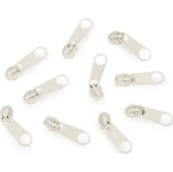 Zip Jezdec ke spirálovým zipům No 3 pro metráž typu POL Varianta: 103 krémová nejsvět., Balení: 100 ks