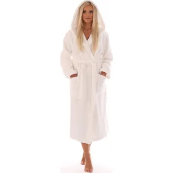 Dámský župan Župan ATHENA s kapucí - bílý XL