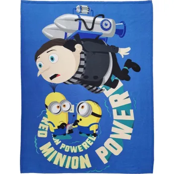 Dětská deka Dětská deka Halantex 130 x 170 cm, barevná, s motivem Mimoni