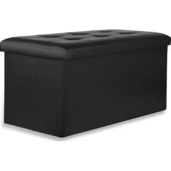 Taburet Taburet čalouněný Oskar černý