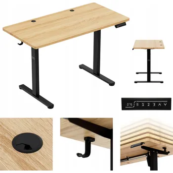 Elektrický psací stůl Markadler dub 120x60 cm s nastavitelnou výškou