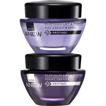 Pleťový krém AVON LIFTINGOVÁ SADA 2v1 Denní a Noční Krém ANEW Platinum