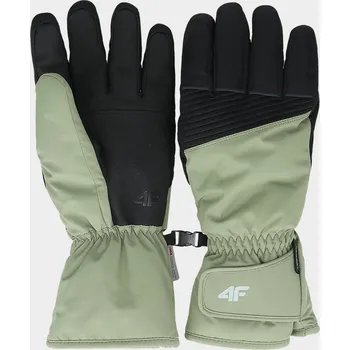 Rukavice 4F Pánské lyžařské rukavice Thinsulate - olivové/khaki S