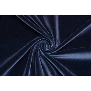 Samet bavlněný - Tmavě modrý 2. Jakost kus 1,5 m