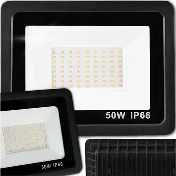 LED reflektor černý 50 W 5052 lm neutrální bílá IP66