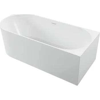 Vana CERANO - Volně stojící akrylátová vana Aira, pravá - bílá lesklá - 180x80 cm