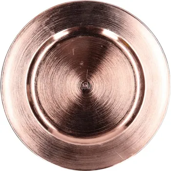 Dekorativní talíř/podnos růžové zlato 20 cm