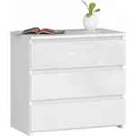 NOČNÍ STOLEK CL3 60 cm BÍLÝ / BÍLÝ LESK