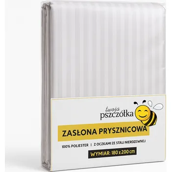 Prostěradlo Závěs do sprchy PASSO - Textilní 180x200cm - bílá barva