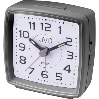 Budík ŠEDÝ PODSVÍCENÝ ČTVERCOVÝ BUDÍK S OPAKOVANÝM BUZENÍM JVD SRP28.4 NETIKÁ