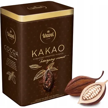 Nízkotučné kakao 10% v prášku prášku do pečiva Elegantní plechovka Wawel 150g