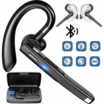 Sluchátka BEZDRÁTOVÁ SLUCHÁTKOVÁ SADA PRO BLUETOOTH 5.1 HOVORY S POUZDRO