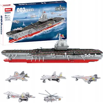 ostatní stavebnice SADA STAVEBNICKÝCH STAVEBNICE LODĚ, 834 KOMPATIBILNÍCH DÍLŮ