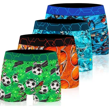 Pánské spodní prádlo PÁNSKÉ BAMBUSOVÉ BOXERKY KLASICKÉ ANTIZÁPACHOVÉ SADA 4 KUSY *XL