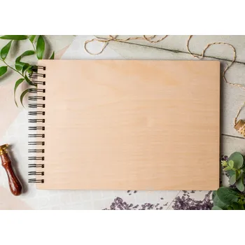 Fotoalbum Album na fotografie k vlepování Siloo Baza A4 22x30 cm dřevěný, 60 stran