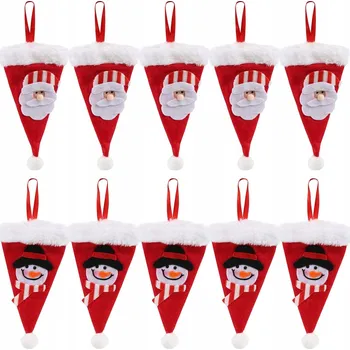 Vánoce Vánoční kapsičky, pouzdra a sáčky na příbory 10 Ks