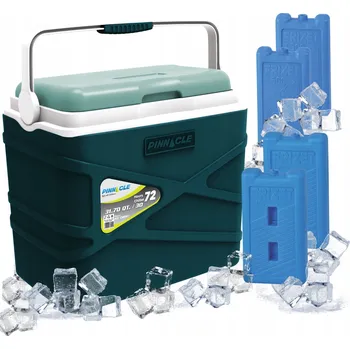 Lednice Přenosná turistická lednice 30L PINNACLE Velká do auta + 4 chladící vložky