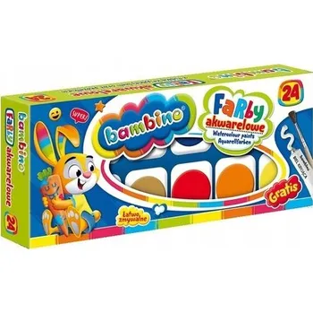 Vodová barva Akvarelové barvy Bambino 24 ks x 10 ml
