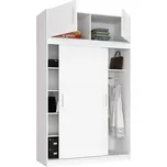 Skříň Akord S150 s přístavbou 150 x 245 x 60 cm bílá