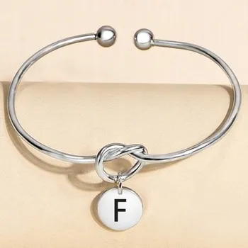 Náramek Náramek Alphabet - F/Stříbrná KP-20381
