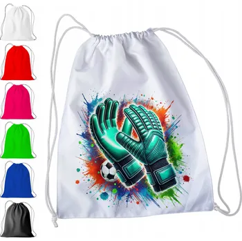 Obraz BÍLÝ SÁČEK DO ŠKOLKY, ŠKOLY, NA TV - RUKAVICE BRANKÁŘE