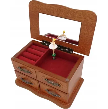 Šperkovnice Giftdeco Šperkovnice s hrací skřínkou baletka 9x12x10 cm