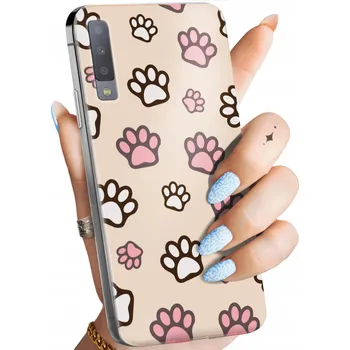 Pouzdro na mobilní telefon Zadní Kryt Hello Case pro Samsung Galaxy A7 2018 béžový