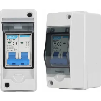 Jistič FOTOVOLTAICKÝ JISTIČ VODĚODOLNÝ 2P 50A 1000V