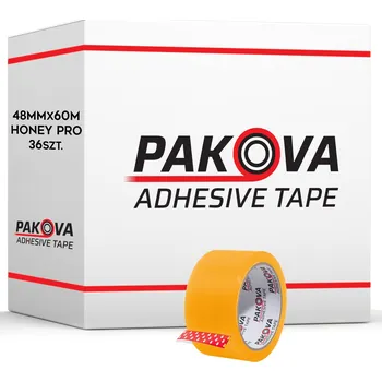 Lepicí páska Balicí páska Honey PAKOVA PRO šířka 48 mm délka 60 m 36 ks