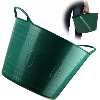 Koš na prádlo Volně stojící koš na prádlo Kadax 26 l zelený