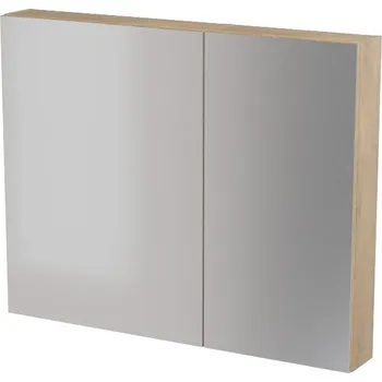 Koupelnový nábytek CERSANIT 3D Nábytkový set Cersanit City 100, skříňka 60 zrcadlová dub, skříňka 40 zrcadlová dub S584-115;S584-114