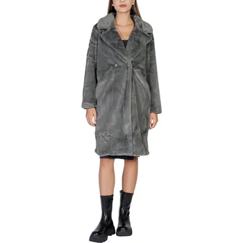 Dámský kabát Dámský zimní kabát Ichi ICHI černá | šedá 3493901