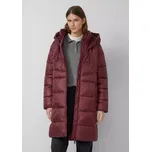 s.Oliver zimní prošívaný kabát s kapucí vínový Velikost: 38