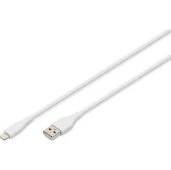 Datový kabel Kabel Digitus USB-C – Apple Lightning, 2 m, bílý