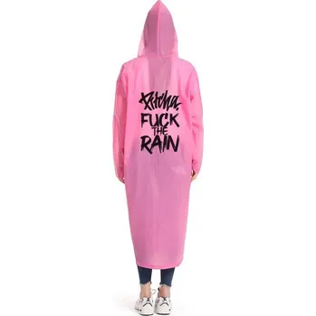 Pláštěnka PITCHA pláštěnka FUCK THE RAIN pink