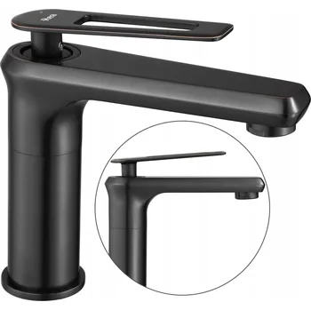 Vodovodní baterie Stojánková umyvadlová baterie Rea Blade černá