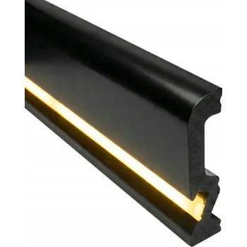 Obraz MDF lišta 18 x 100, délka 100 cm, černá