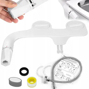 WC sedátko BIDETOVÁ SPRCHA NA WC SEDÁTKO S DVOJITOU TRYSKOU, INTIMNÍ SPRCHA 3/8"