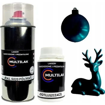 Barva ve spreji Lak ve spreji na figurky, skleněné a keramické ozdoby RAL 5020 POLOMAT