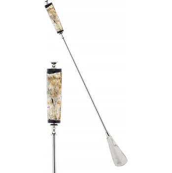 Lžíce na botu Dlouhá kovová stříbrná lžíce na boty