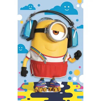 puzzle pro nejmenší TREFL Puzzle Mimoni: Na bruslích 54 dílků