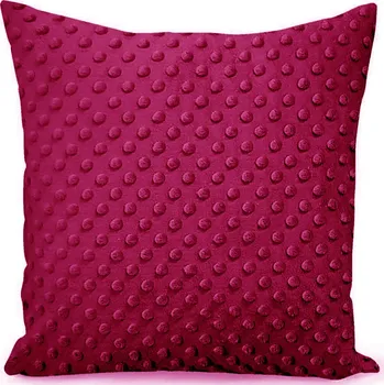 Příze Povlak na polštářek mikroplyš 40X40 cm, barva Tm. Fuchsie