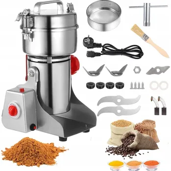 Mlýnek na kávu ELEKTRICKÝ MLÝNEK NA KÁVU SEMEN OŘECHŮ KOŘENÍ OBILÍ DRTIČ 800G