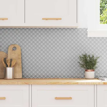 Venkovní dlažba vidaXL Dlaždice Lanturn 20 pcs Šedá 27 x 27 cm Polyuretan a PET