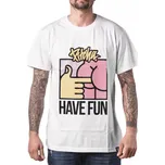 PITCHA triko HAVE FUN white - 2XL