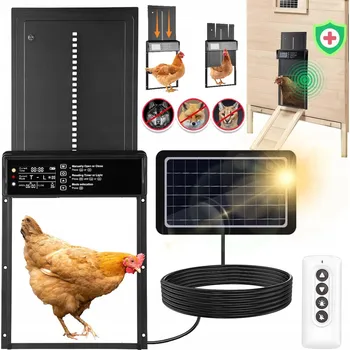 kurník AUTOMATICKÁ DVÍŘKA DO KURNÍKU S ČASOVAČEM SVĚTLA + DÁLKOVÉ OVLÁDÁNÍ