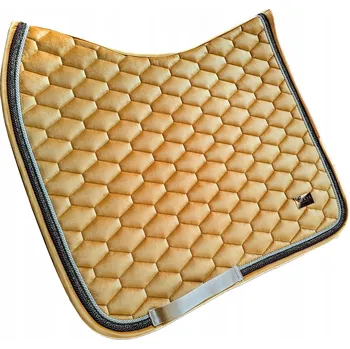 Horss podsedlová dečka drezurní pro koně Velvet - Gold zlatá