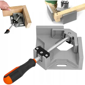 Truhlářská svěrka Úhelníková svěrka 90° Profesionální truhlářská svěrka na rohy, hliníková