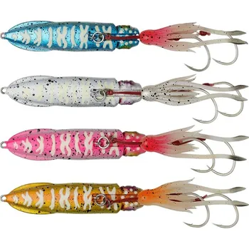 Rybářský háček Nástraha Savage Gear Swim Squid Inchiku 9cm 120gr Blue Pink Glow