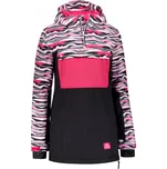 Dámská zimní bunda ALTISPORT GANICE ČERNÁ/RŮŽOVÁ 4XL